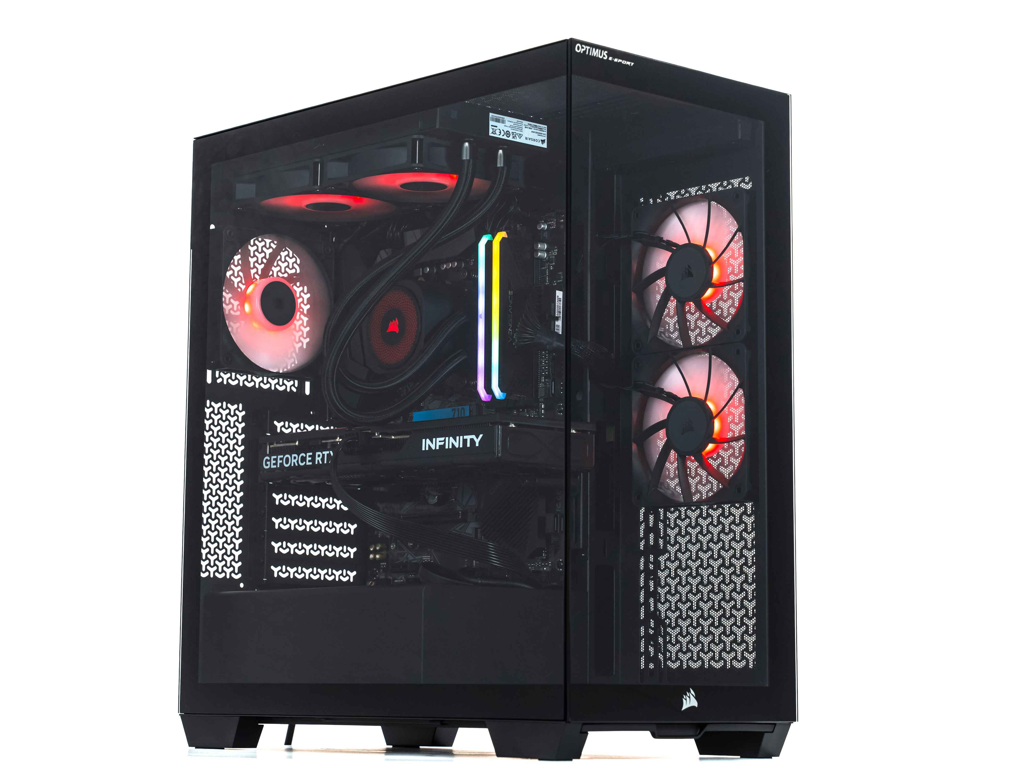 Komputer gamingowy Optimus E-Sport GB550T-CR8 R7 5800X 16GB RAM 1TB Dysk SSD RTX5060TI Win11