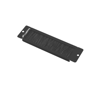 Panel szczotkowy Lanberg AK-1104-B do Szafy 10" Czarny