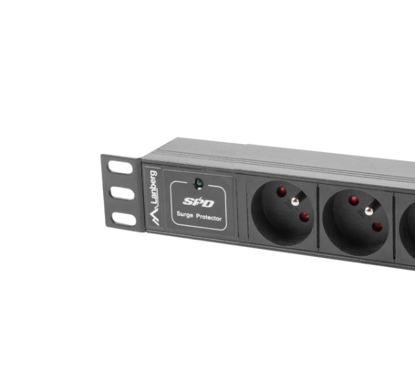 Lanberg RACK PDU 1U 10A 3x230V 2m Czarny