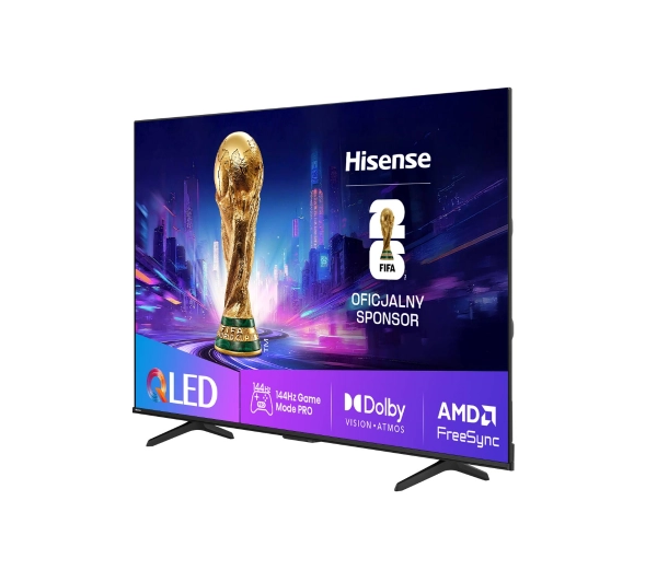 Hisense 85E7Q PRO 85" QLED 4K 144Hz Smart TV Funkcje AI Dolby Vision Dolby Atmos HDMI 2.1 - Kup na Raty - RRSO 0%