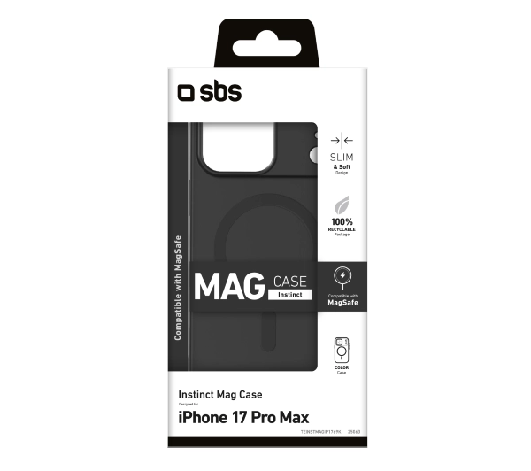 SBS Instinct Mag do iPhone 17 Pro Max Czarny