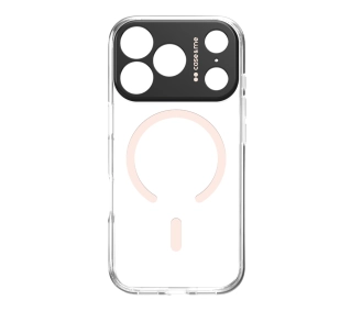 case&me Magcolor do iPhone 17 Pro Przeźroczysto-różówy