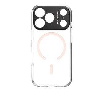 Etui case&me Magcolor do iPhone 17 Pro Przeźroczysto-różówy