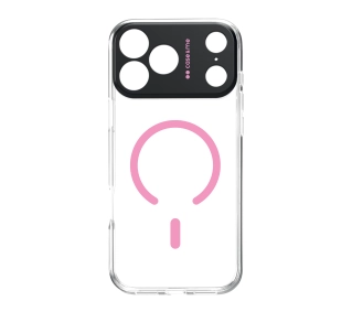 case&me Magcolor do iPhone 17 Pro Max Przeźroczysto-różowy