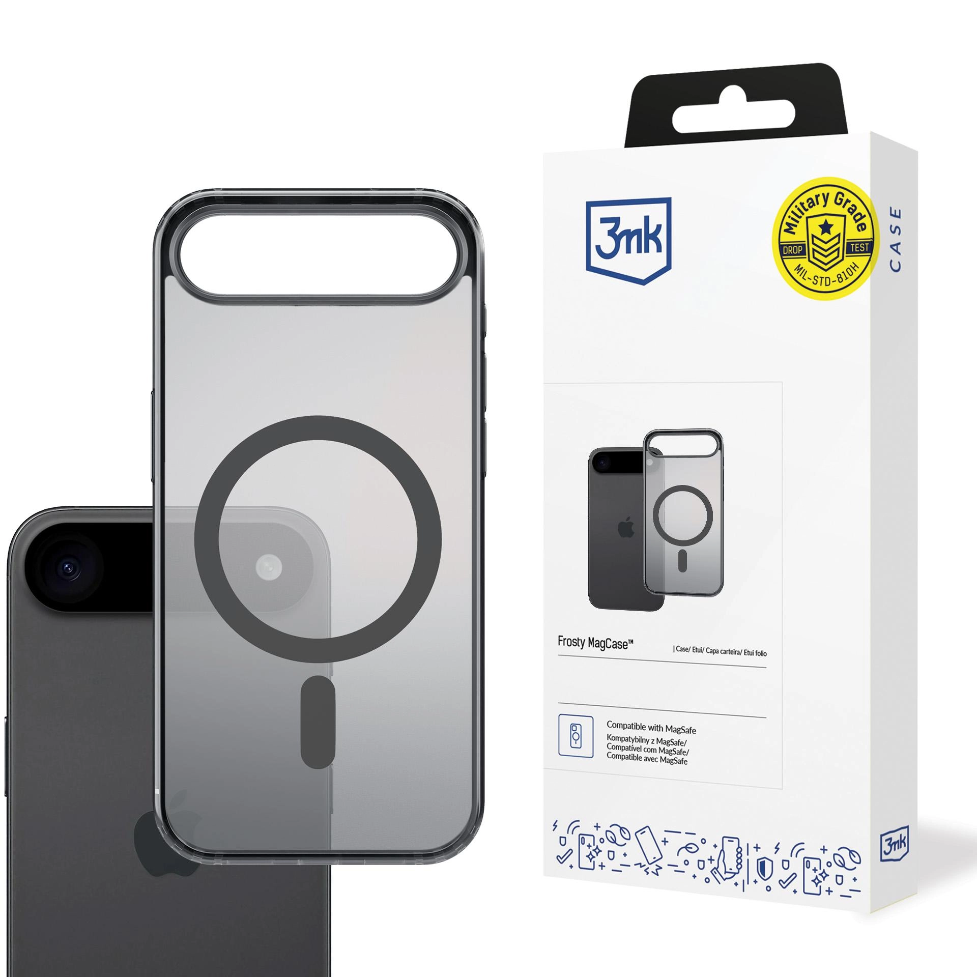 Etui 3mk Frosty MagCase Black do Apple iPhone 17 Air