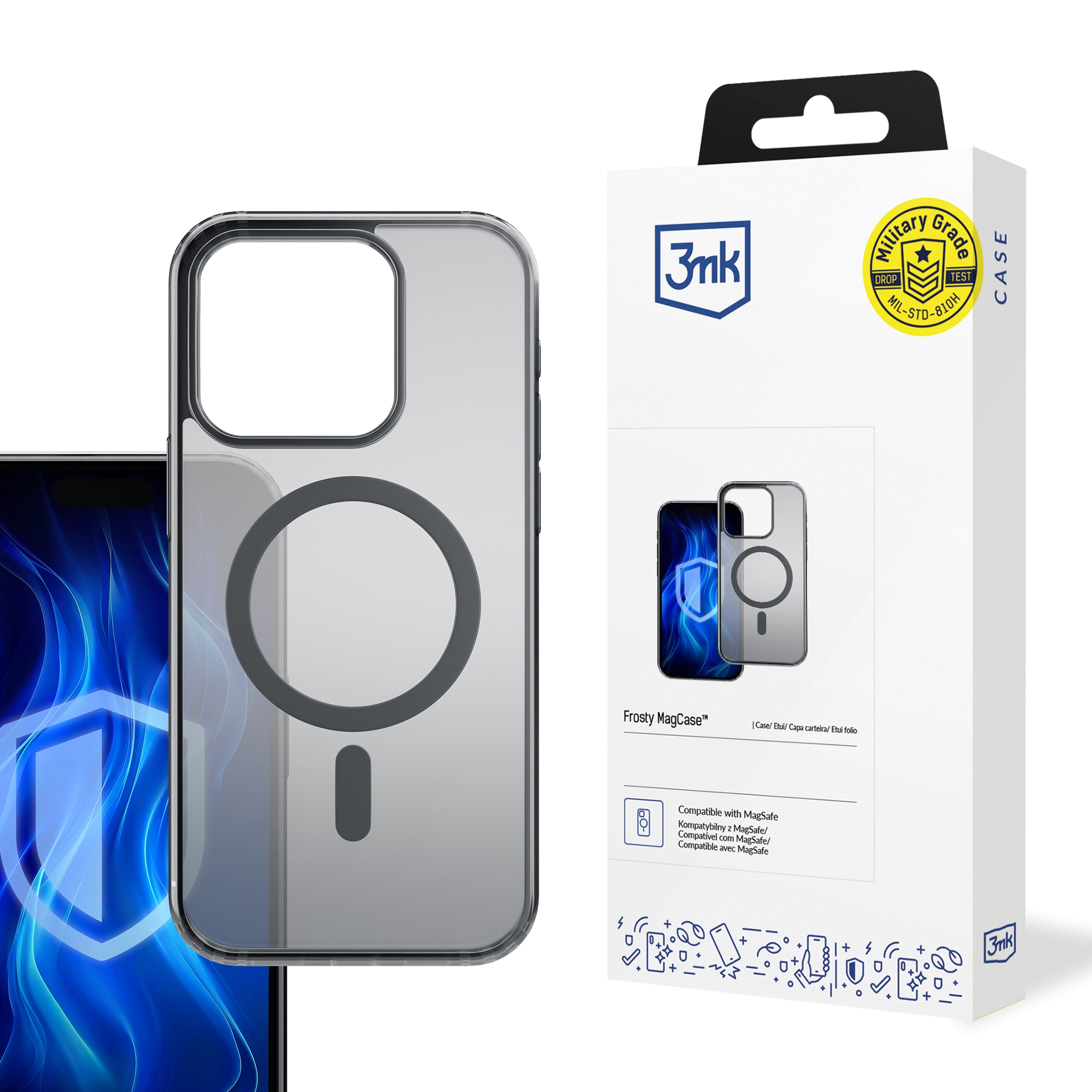 Etui 3mk Frosty MagCase Black do Apple iPhone 14 Pro Max