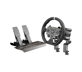 MOZA Racing R3 RS053 do PC Xbox Zestaw gamingowy (baza R3 + kierownica ES + pedały SRP-Lite + zaciski) - Kup na Raty - RRSO 0%