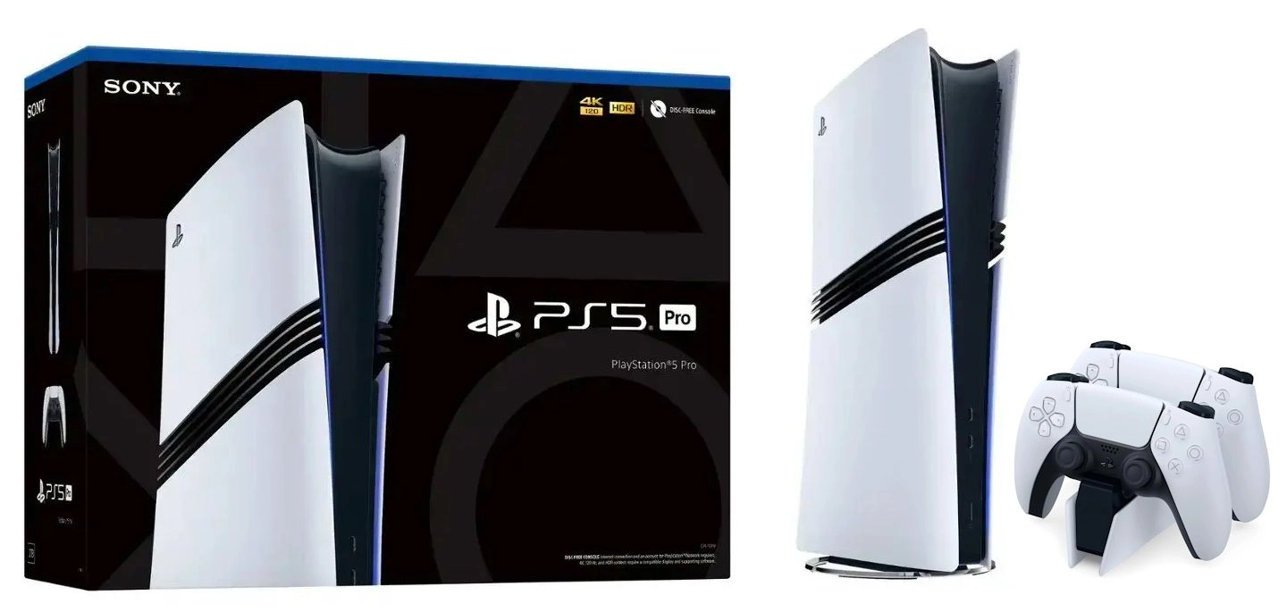 Konsola Sony PlayStation 5 Pro (PS5) 2TB + Dodatkowy Pad + Stacja ładowania DualSense