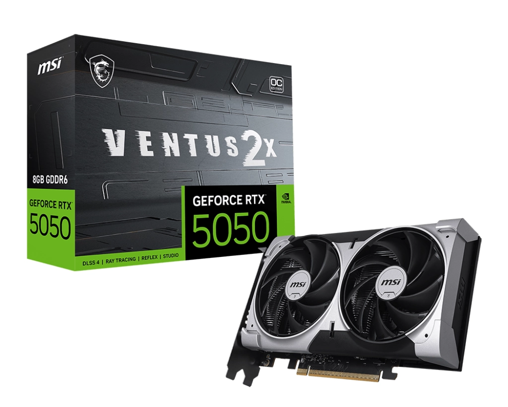 Karta graficzna MSI GeForce RTX 5050 8G VENTUS 2X OC 8GB GDDR6 128bit DLSS 4