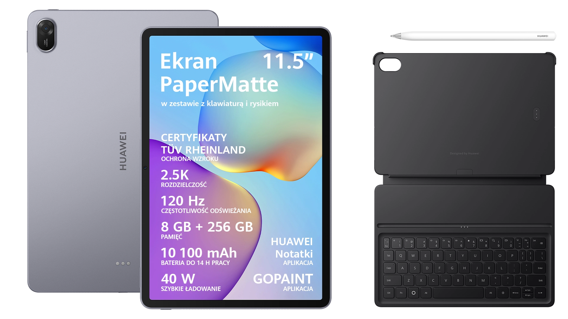 Huawei matepad 11 +Huawei pencil 状態: A Tablet Huawei MatePad 11,5 S WiFi 8/256GB Space Grey+M