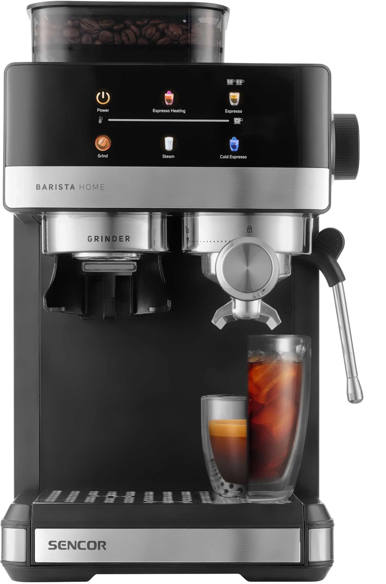 Ekspres kolbowy Sencor SES 5000SS Kawa mrożona
