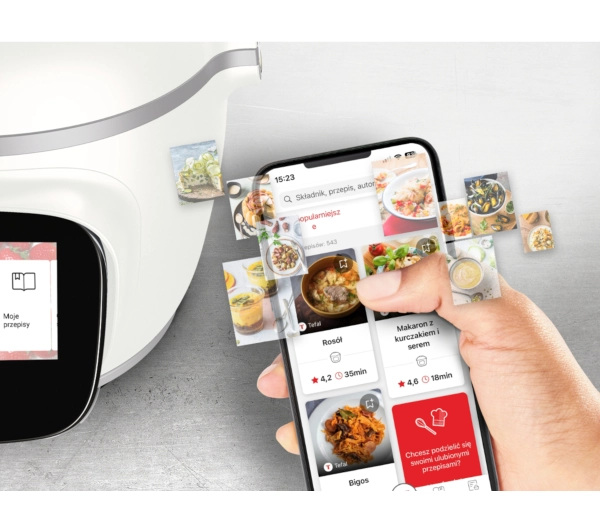 Tefal Cook4me Touch Pro CY94X1F1 1600W 6l Kosz do gotowania na parze Pokrywa do zapiekania Extra Crisp - Kup na Raty - RRSO 0%