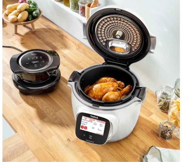 Tefal Cook4me Touch Pro CY94X1F1 1600W 6l Kosz do gotowania na parze Pokrywa do zapiekania Extra Crisp - Kup na Raty - RRSO 0%
