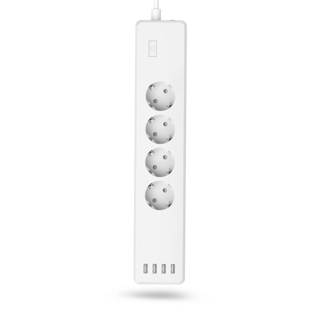 Przedłużacz Hama 85444290 Smart Wi-Fi 4 Gniazda 4x USB-A 1,7m Biały