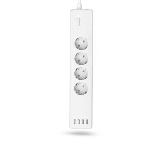 Przedłużacz Hama 85444290 Smart Wi-Fi 4 Gniazda 4x USB-A 1,7m Biały