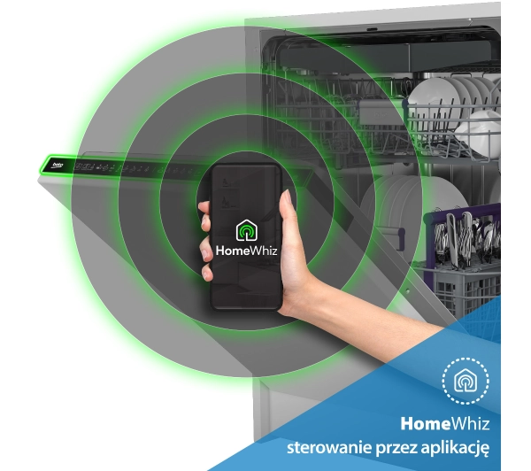 Beko bPro500 BDIN38554P Funkcje AI PowerIntense SuperiorDry 59,8cm Automatyczne otwieranie drzwi Szuflada na sztućce - Kup na Raty - RRSO 0%