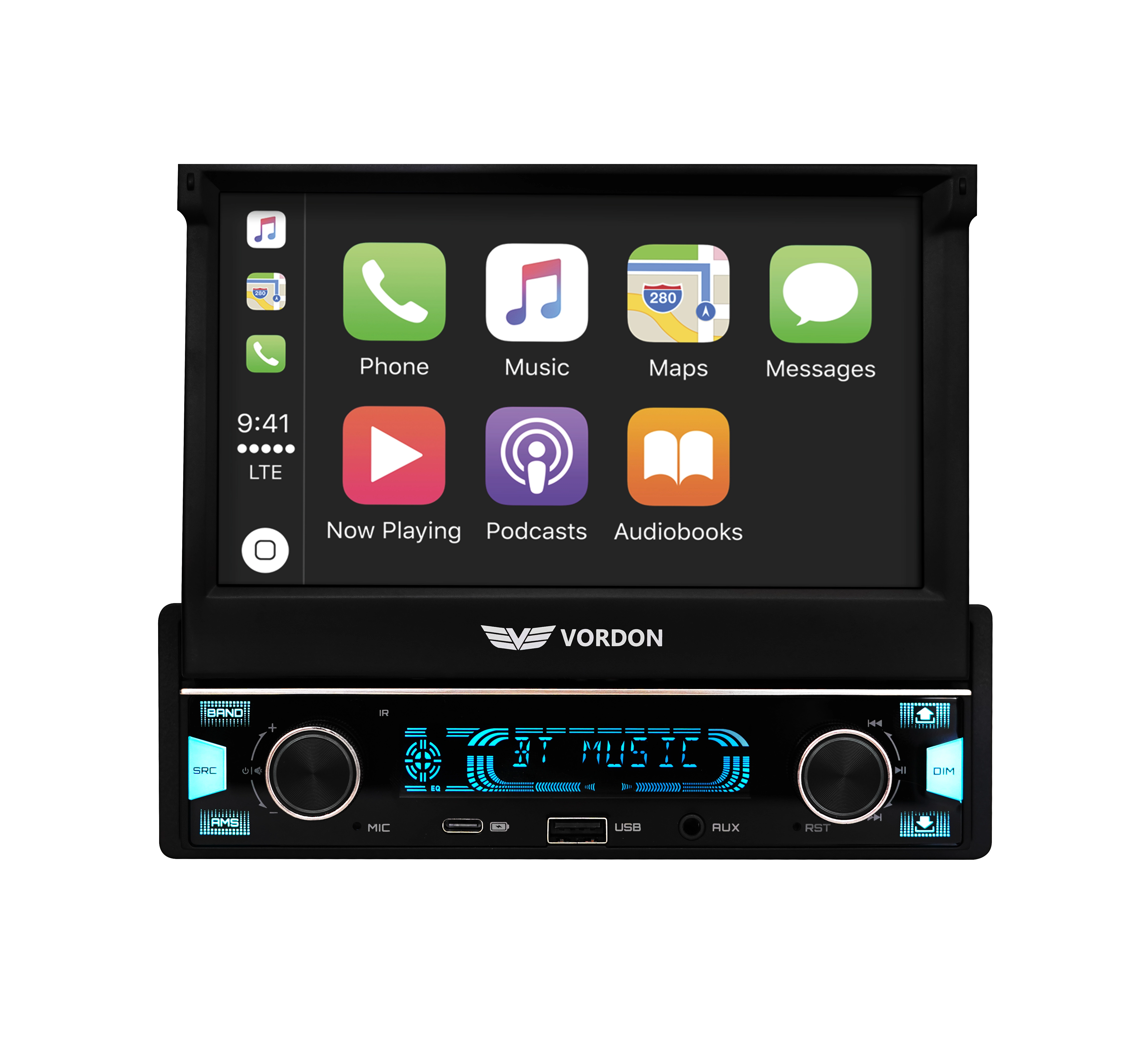 Radioodtwarzacz samochodowy Vordon HT522 SYDNEY z USB 7" 4x60W Bluetooth