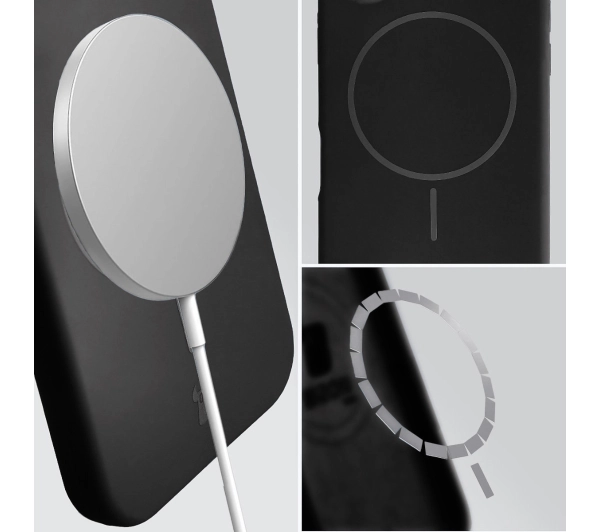 Bizon Soft z MagSafe do Apple iPhone 15 Pro Max Czarny