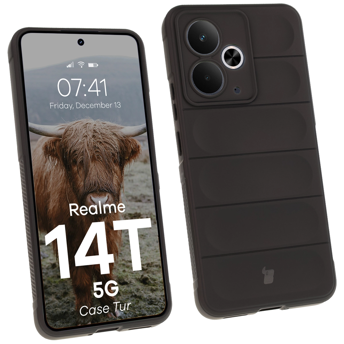 Etui Bizon Tur do Realme 14T 5G Czarny