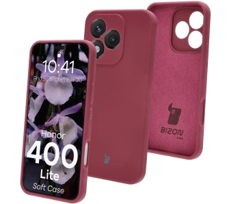 Etui Bizon Soft do Honor 400 Lite 5G Śliwkowy
