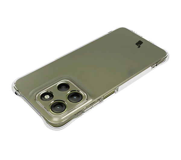 Bizon elastyczne etui Salpa + 2x szkło hartowane Clear Pack do Motorola Moto G15 / Motorola Moto G15 Power