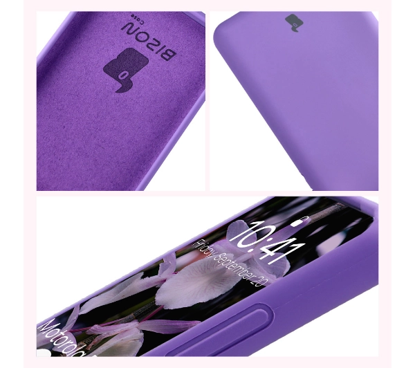 Bizon Soft do Motorola Edge 60 Fusion / Motorola Edge 60 Fioletowy