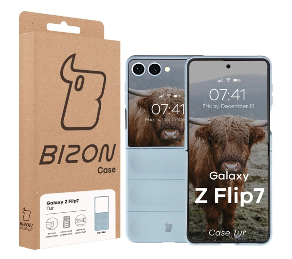 Bizon Tur do Samsung Galaxy Z Flip7 Jasnoniebieski