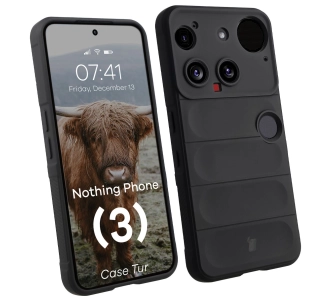 Etui Bizon Tur do Nothing Phone 3 Black Czarny