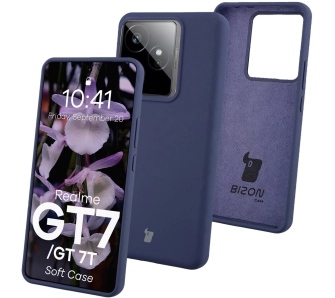 Etui Bizon Soft do Realme GT 7 / Realme GT 7T Granatowy