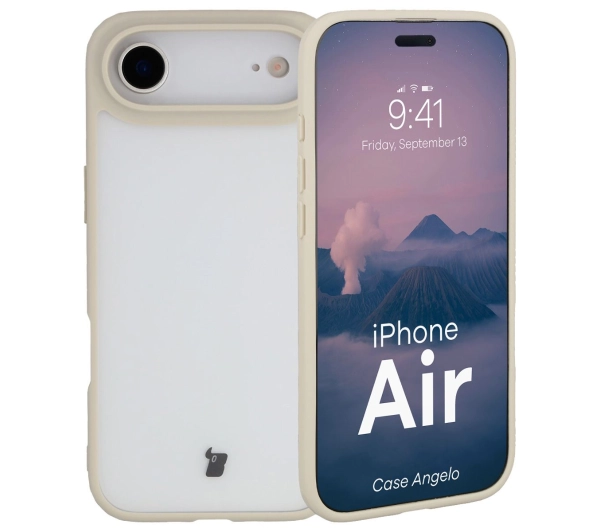 Bizon Angelo do Apple iPhone Air z beżową ramką