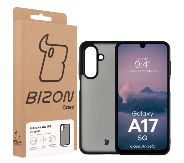 Bizon Angelo do Samsung Galaxy A17 5G Black z czarną ramką