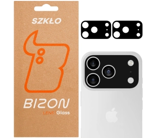 Bizon na aparat Silk Lens do Apple iPhone 17 Pro czarny 2 sztuki