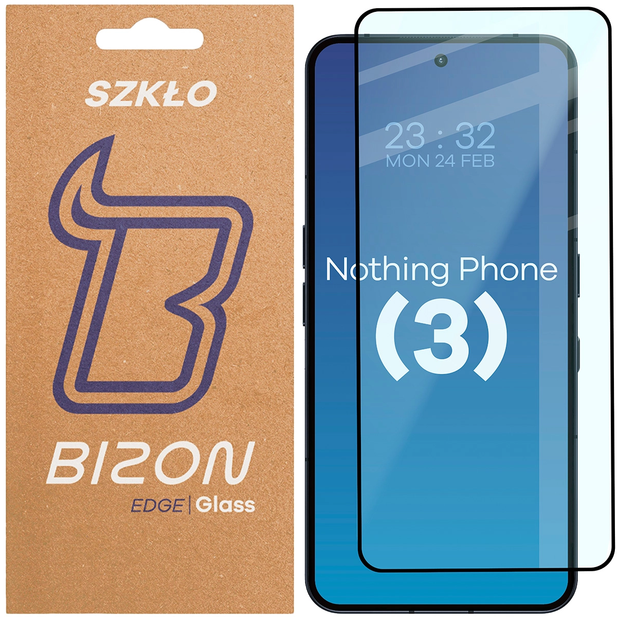 Szkło hartowane Bizon pełne Edge 2 do Nothing Phone (3)