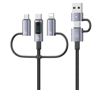 Kabel USAMS Seria Sufeng 6w1 60W 2m Aluminium Alloy Czarny