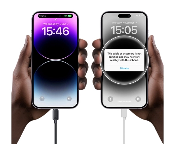 USAMS KY Series 30W USB-C do Lightning 1m Biały
