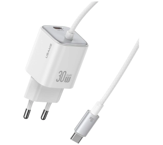 Ładowarka sieciowa USAMS JC Series CC264 30W GaN Mini Fast Charge 2x USB-C Biały