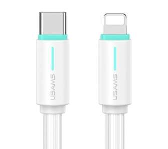 Kabel USAMS YU Series USB-C do Lightning 1m Biały