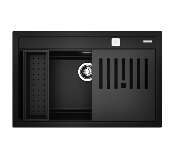 Zlewozmywaki kuchenne - Teka NOVA 80 WS-TG 1B Granitowy Czarny