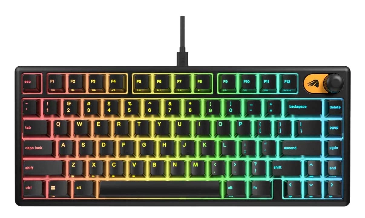 Klawiatura membranowa Glorious GMBK 75% US GLO-GMBK75-BLK-US Czarny