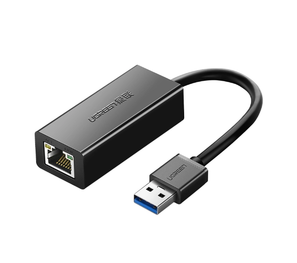 UGREEN CR111 USB 3.0 do RJ45 Gigabit Ethernet Czarny