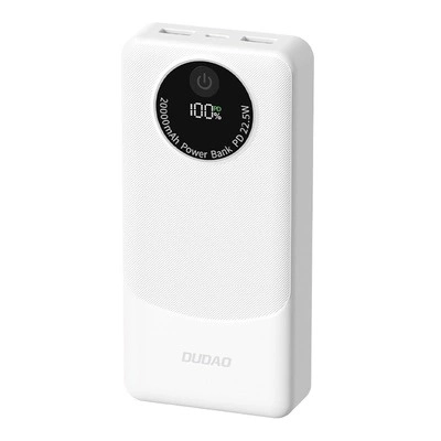 Powerbank Dudao K12 Pro 20000mAh PD 22.5W Biały