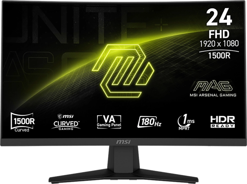 Monitor MSI MAG 244C 23,6" Full HD VA 180Hz 1ms MPRT Zakrzywiony Gamingowy