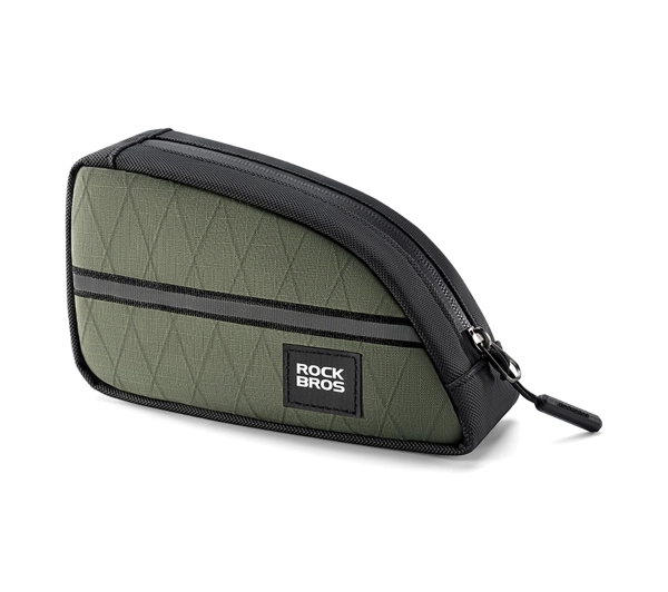 Torba trójkątna Rockbros na ramę rowerową 0,8l - zielona