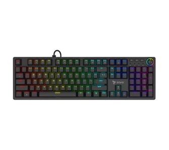 Klawiatura mechaniczna Savio STYX Outemu Peach Silent Czarny