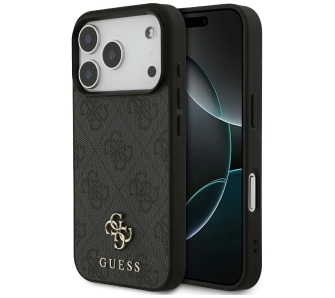 Etui Guess 4G Small Classic Logo MagSafe do iPhone 17 Pro czarny