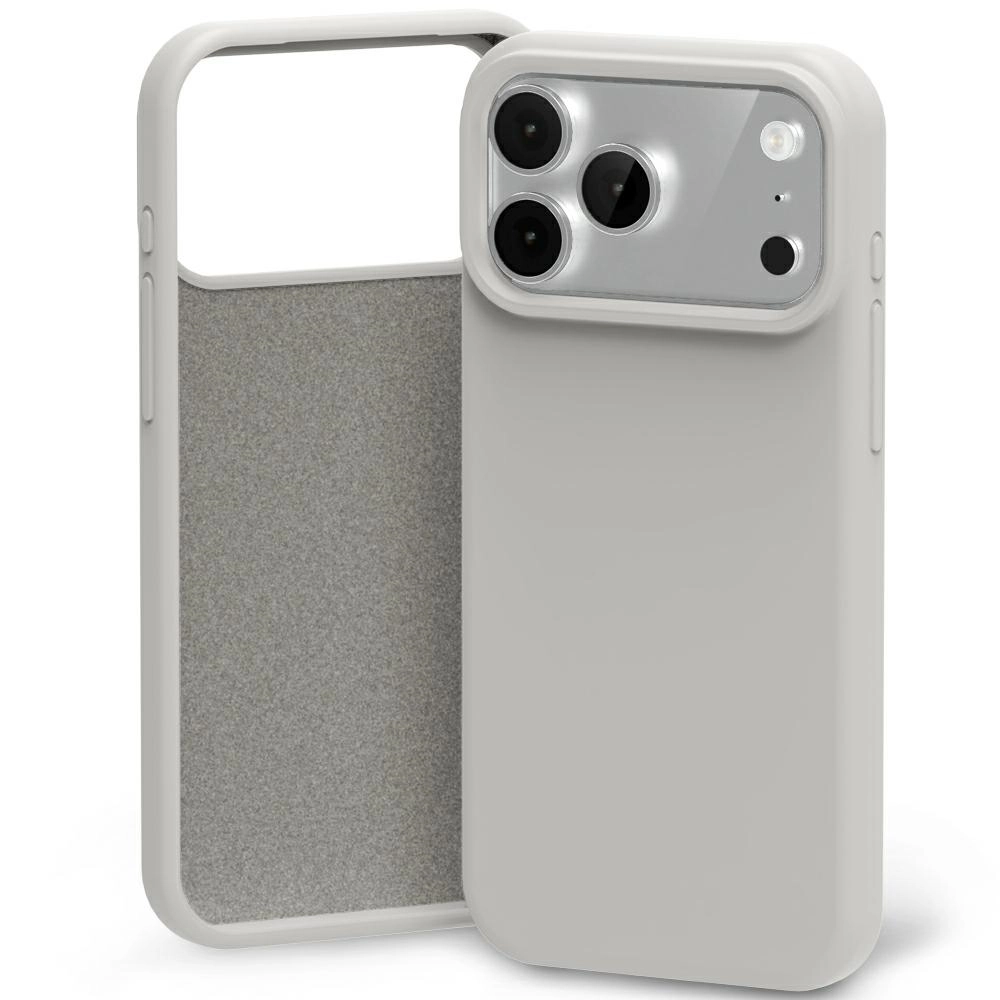 Etui Mercury Silicone do iPhone 17 Pro Max kamienny