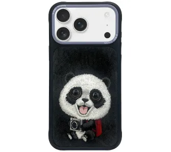 Etui Nimmy Big Eyed Pet 2.0 Panda do iPhone 17 Pro Czarny