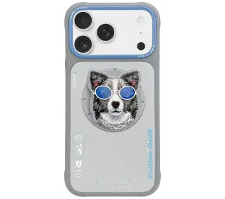Nimmy Glasses Cool Dog MagSafe do iPhone 17 Pro Max Szary