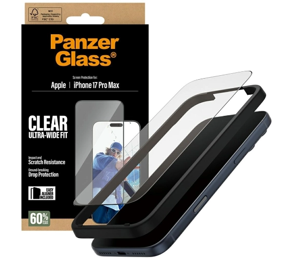 PanzerGlass Ultra-Wide Fit EasyAligner do iPhone 17 Pro Max