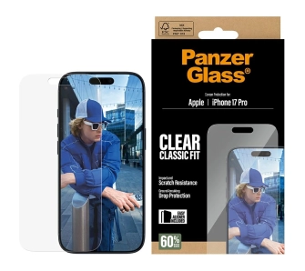 Szkło ochronne PanzerGlass Classic Fit EasyAligner do iPhone 17 Pro
